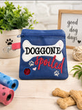 Doggone Spoiled Embroidered Dog Waste Bag Holder